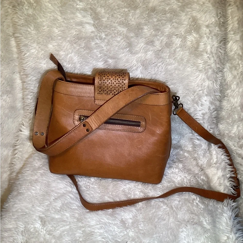Stylish Tan and Multicolor Women's Bag